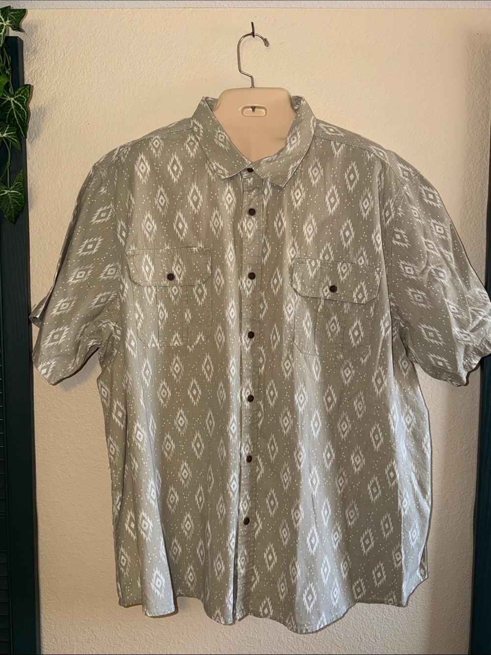 Men’s 4X Casual Short Sleeve Button Up 4XL XXXXL Business Shirt Pockets New